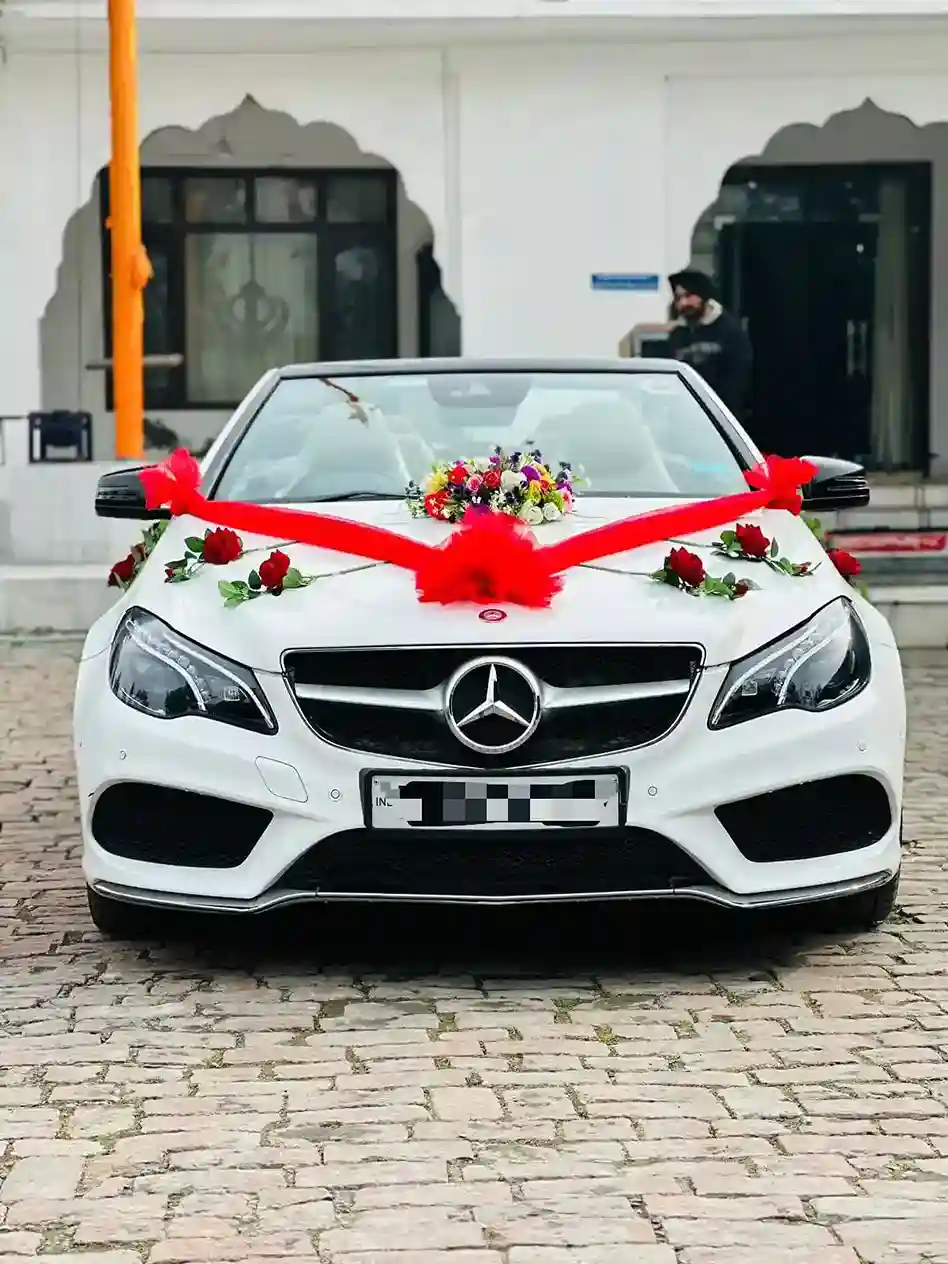 Mercedes E Class Cabriolet Convertible wedding car