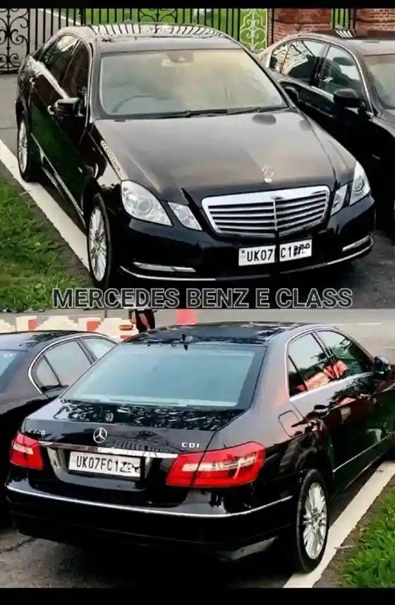 Mercedes E220 Black luxury wedding car